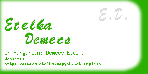 etelka demecs business card